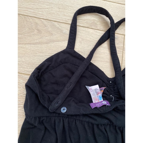 Split Ruffle Cross Back Adjustable Tunic Tank - Picture 6 of 6